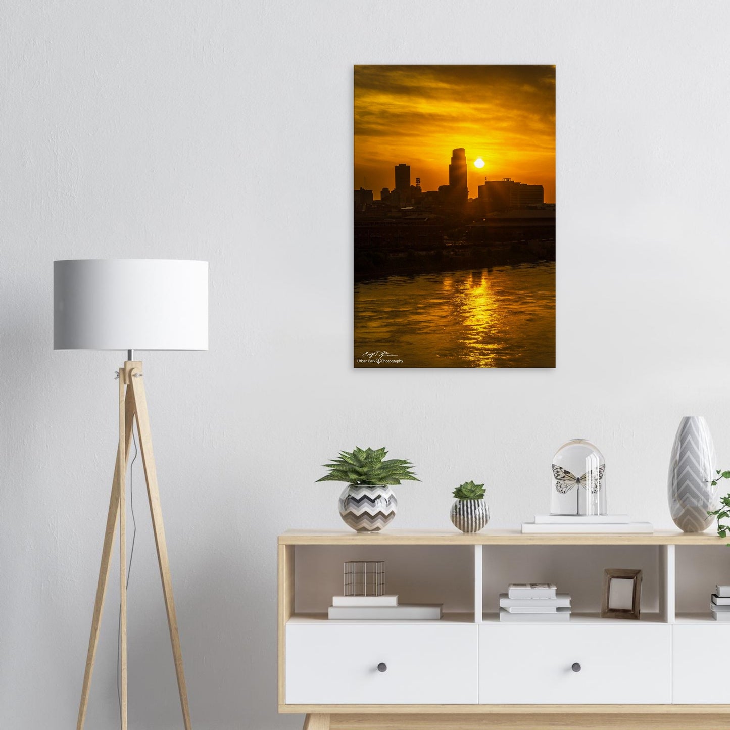 Sunset of the Solstice Over Omaha-Canvas