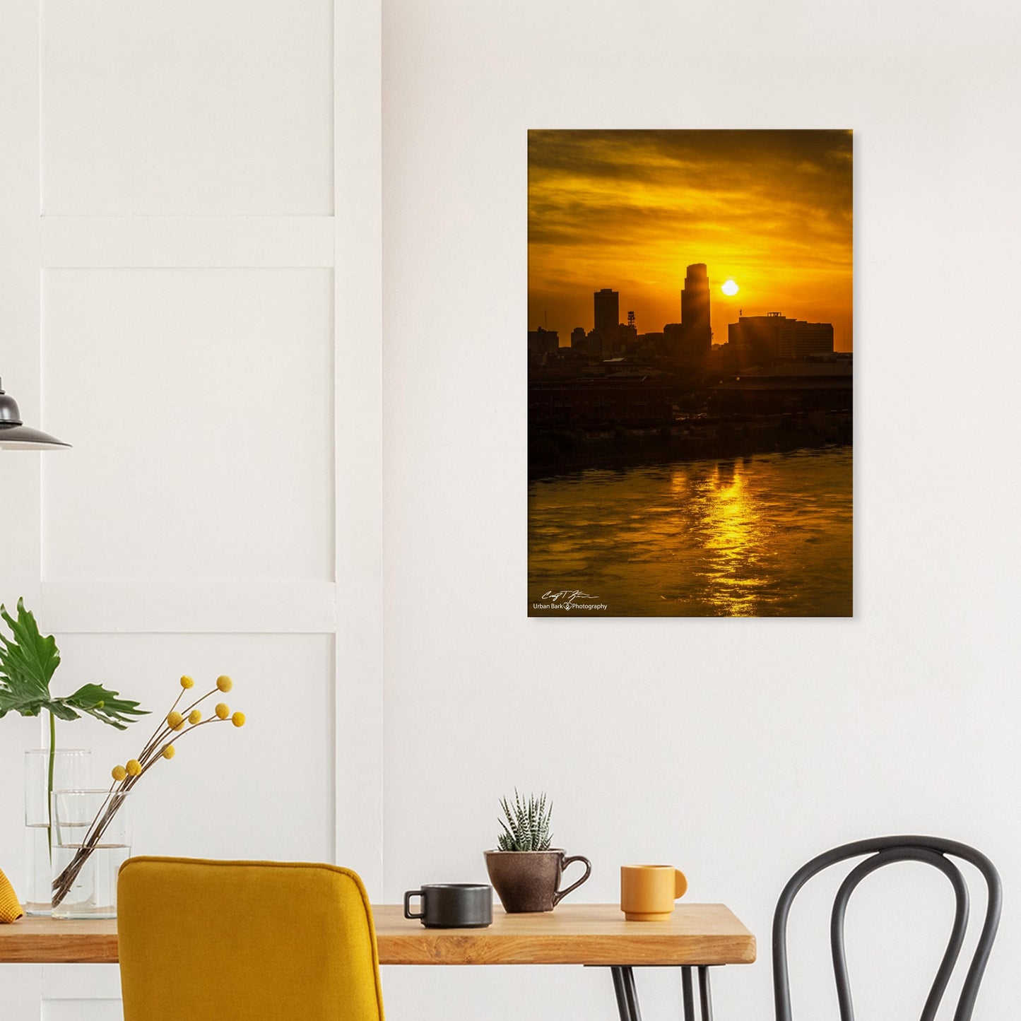 Sunset of the Solstice Over Omaha-Canvas