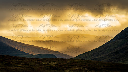 Highland Sunset — High-Resolution Digital Wallpaper