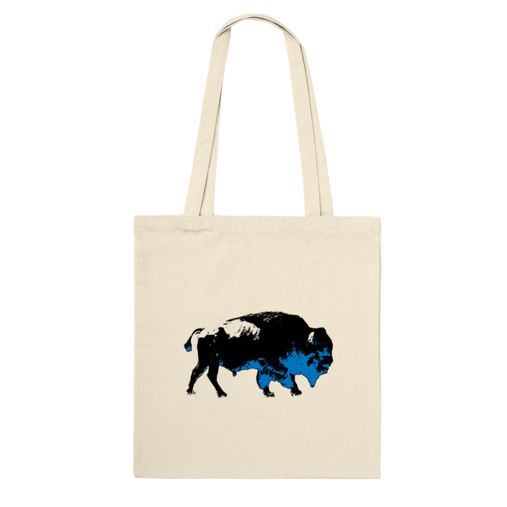 Blue Bison Tote Bag