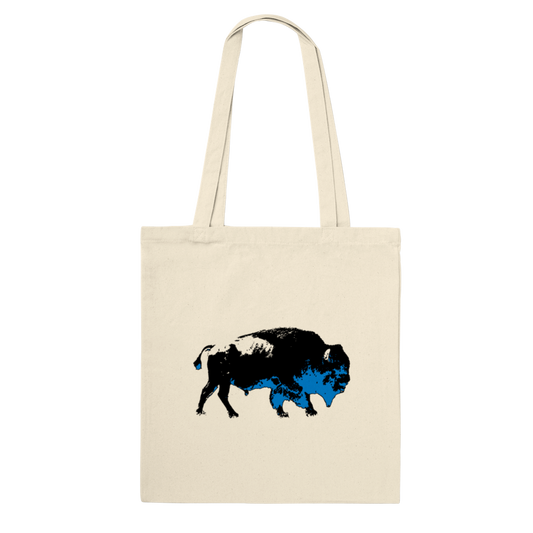 Blue Bison Tote Bag